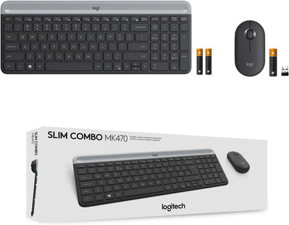 LOGITECH MK470 Wireless Keyboard and Mouse Set - Graphite