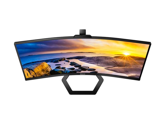 Philips 34E1C5600HE 34" Curved WQHD 100Hz USB-C Monitor with Hello Webcam