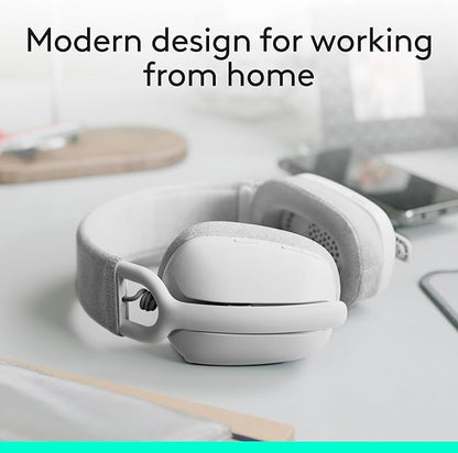 Logitech Zone Vibe 100, Wireless, Calls/Music, 185 g, Headset, White