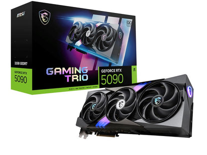 MSI GAMING GeForce RTX5090 TRIO OC 32GB, GeForce RTX 5090, 32 GB, GDDR7, 512 bit, 7680 x 4320 pixels, PCI Express x16 5.0