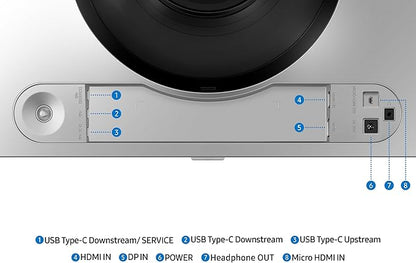 Samsung 49" Odyssey OLED G93SD DQHD, 240Hz Gaming Monitor, 124.5 cm (49"), 5120 x 1440 pixels, Dual QHD, OLED, 0.03 ms, Silver